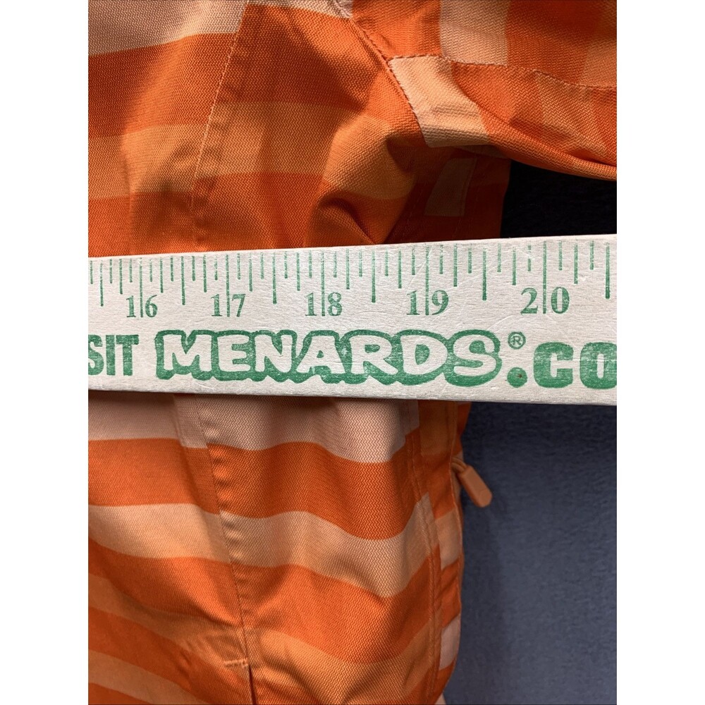 Mountain Hardwear Jacket Medium Adult Orange Ski Striped Hooded Dry Thermal Q - Picture 6 of 16